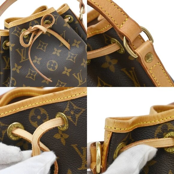 LOUIS VUITTON Nano Noe Mini Hand Bag Monogram Leather Brown M42227 631KA826 - Picture 7 of 16